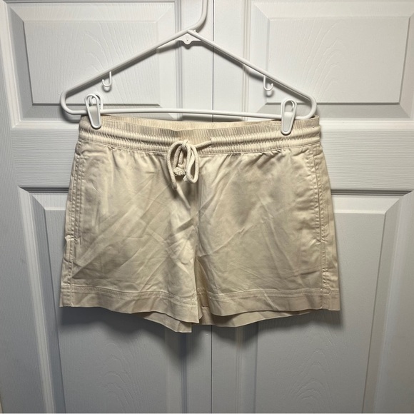 Lou & Grey Cream/White Cargo Shorts with Drawstring Waist - Picture 1 of 4
